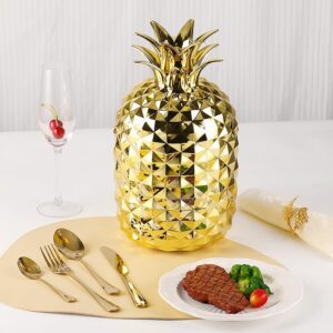 Knife Fork and Spoon Tableware Stainless Steel 24PCS Cutlery Set With Pineapple Shaped Container Dinnerware Sets