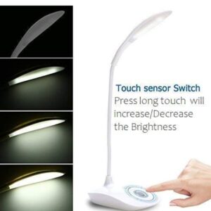 LED Touch On/Off Switch Desk Lamp/Student Study Reading Dimmer Rechargeable Led Table Lamps, Plastic