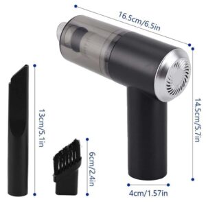 3-in-1 Portable Mini Car Vacuum Cleaner with Blower — Rechargeable, Wireless Handheld Vacuum for Home and Car. Compact Cordless Design for Effective Dust, Wet, and Dry Cleaning. Includes 1 Pack