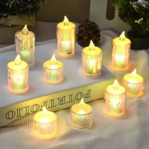 12 Flameless Led Candle Smokeless Decorative Melting Candles LED Tea Light Candle